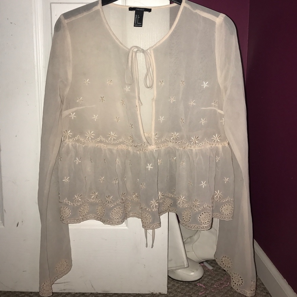see through blouse