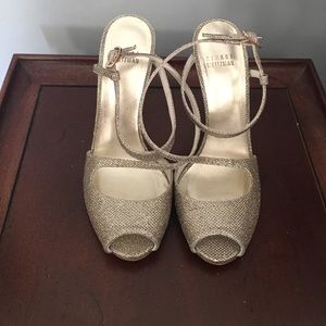 Sparkly wedding shoes