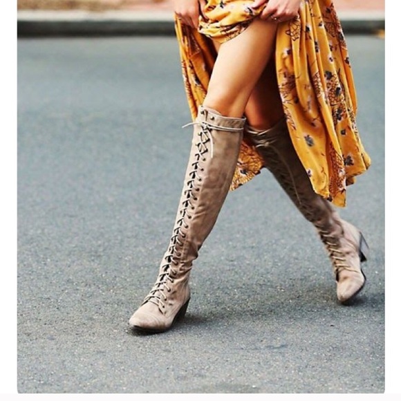 joe lace up over the knee boot