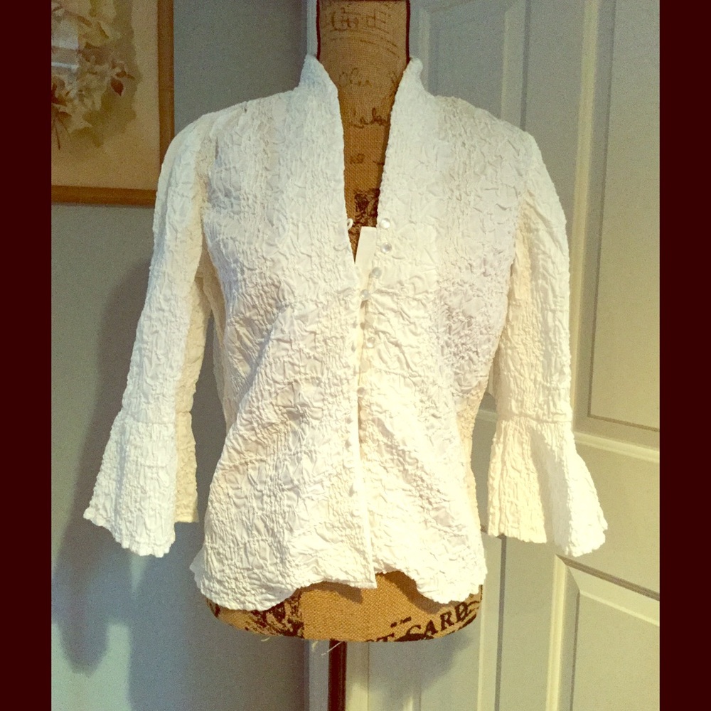 GO SILK romantic blouse