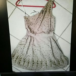 Adam by adam lippes one shoulder studded dress