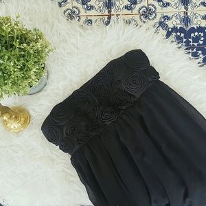 MAX & CLEO black flower dress