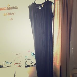 Mid calf black dress
