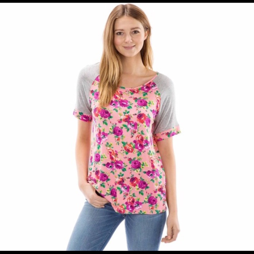 Flower Print Top