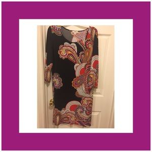 Black patterned dress