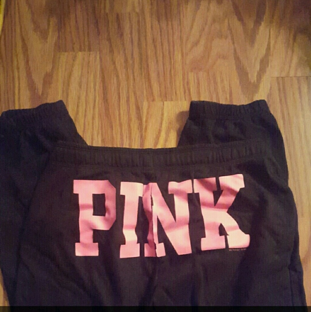 Vs pink sweats capris
