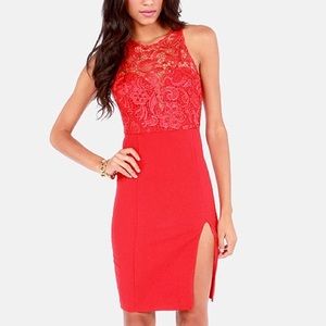 Red lace Lulu's Dress