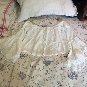 Bohemian flowy crop top