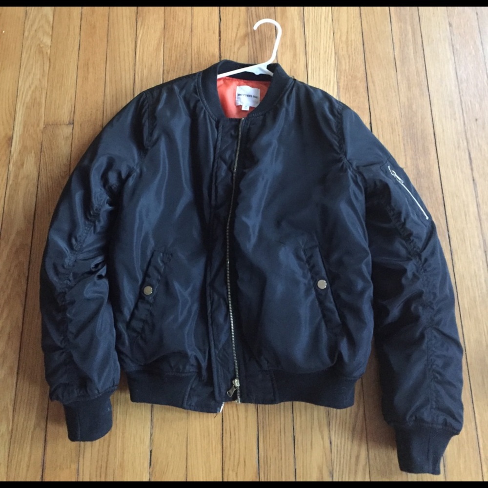 Black bomber jacket