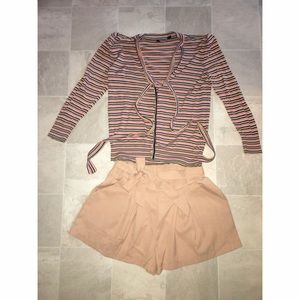 The Limited Sweaters - The Limited Striped Silk Cardigan Sz M The Limited Sweaters - The Limited Striped Silk Cardigan Sz M