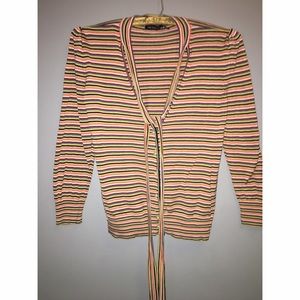 The Limited Sweaters - The Limited Striped Silk Cardigan Sz M The Limited Sweaters - The Limited Striped Silk Cardigan Sz M