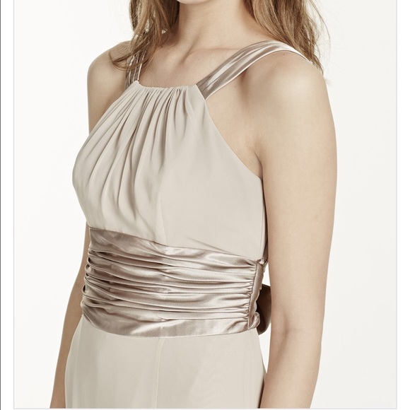 💞Beautiful Chiffon and Charmeuse dress💞 - Picture 3 of 5