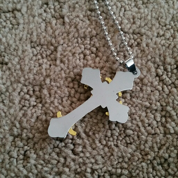Cross Necklace Gender Neutral New - Picture 2 of 4