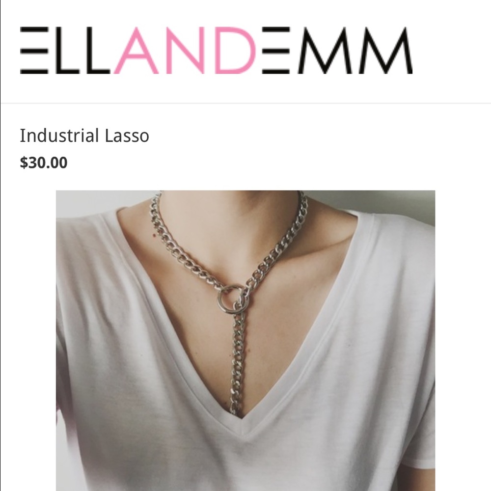 Industrial lasso necklace