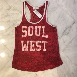 NWT SoulCycle Burnout Tank