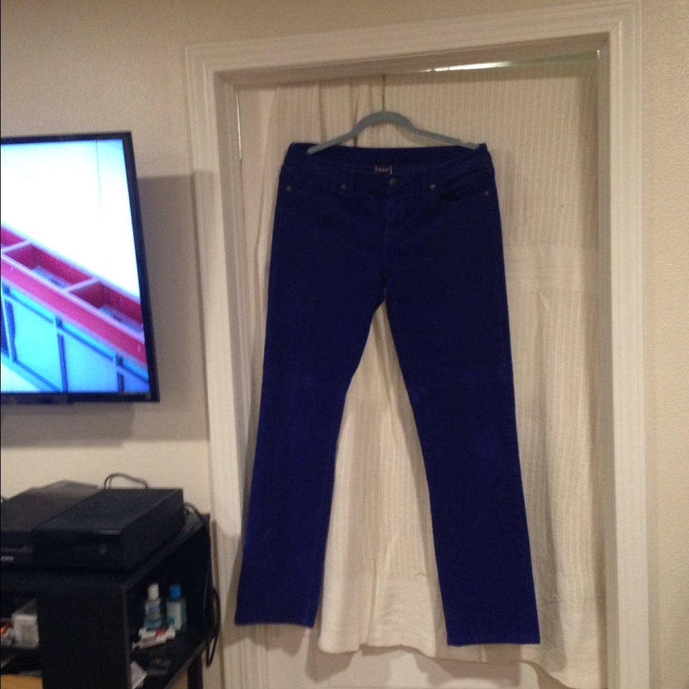 Patagonia royal blue corduroy pants