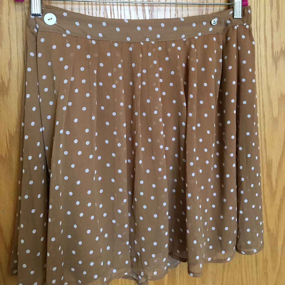 Polka dot yellow skirt