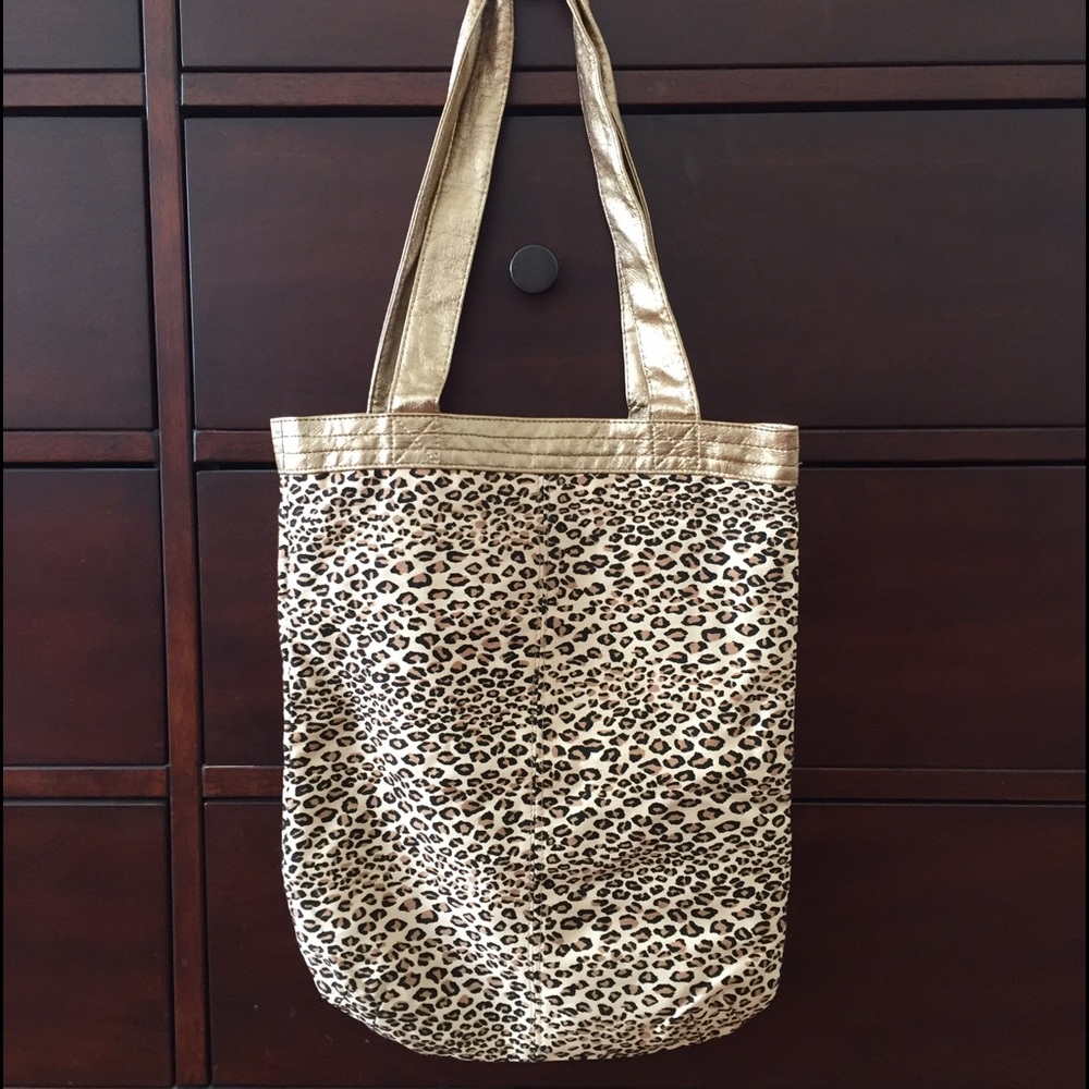 Leopard print tote