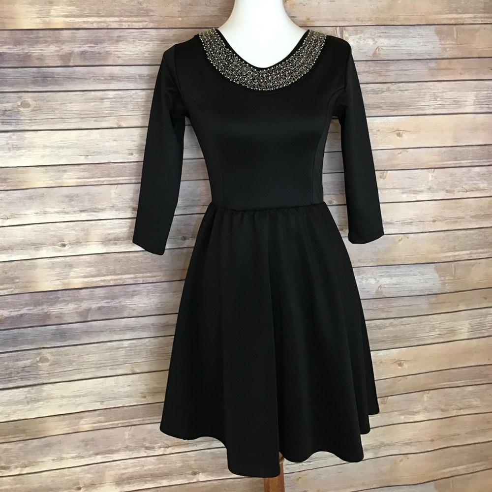 Black cocktail dress