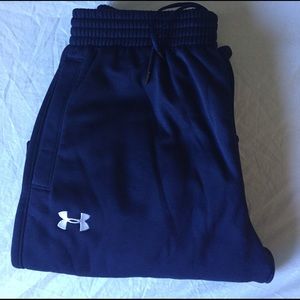 Navy Under Armour sweat pants