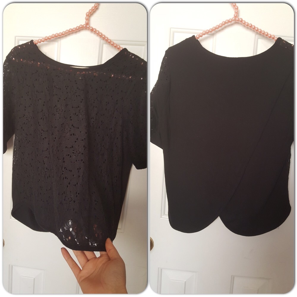 Anthropologie black top - Picture 2 of 2