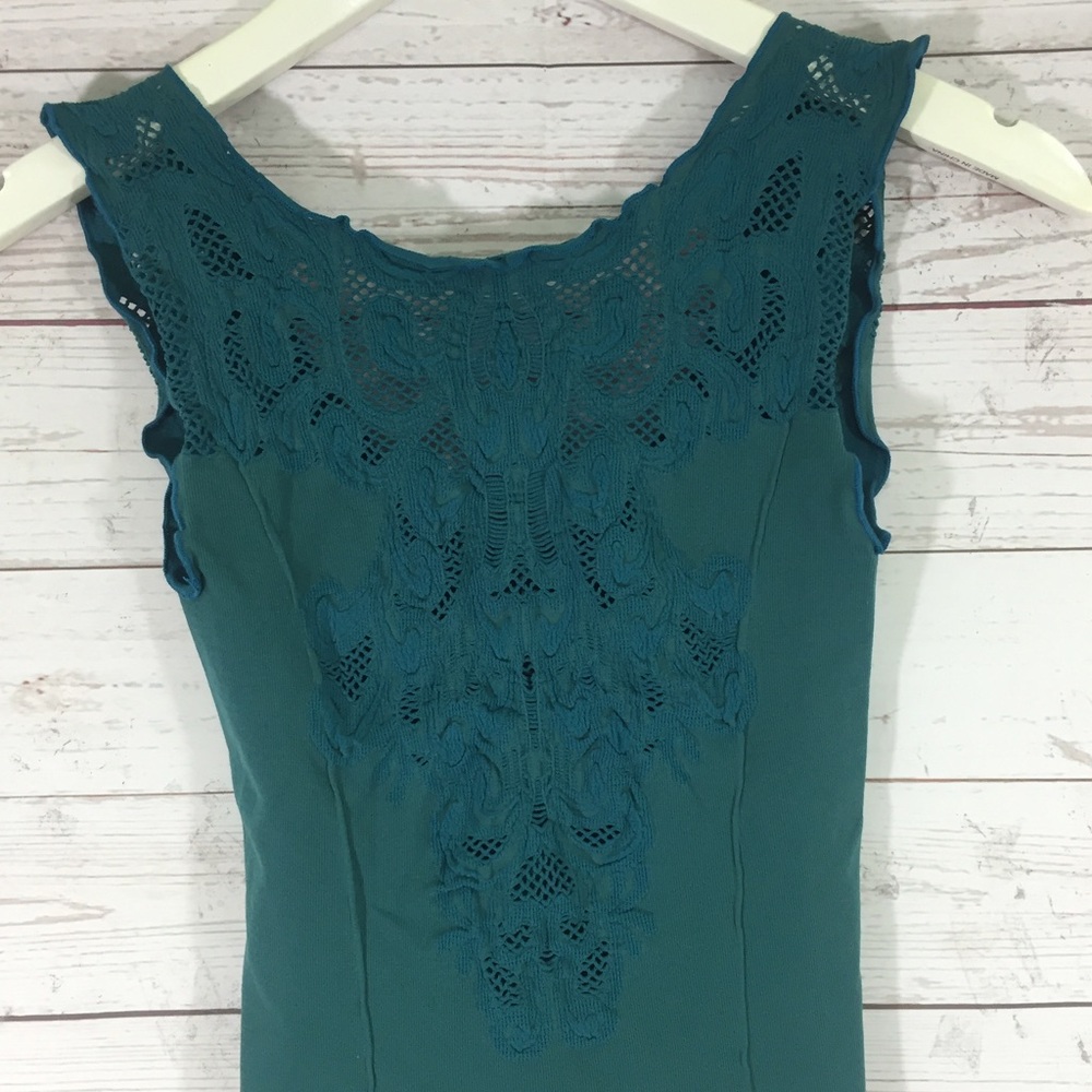 New Free People Womens Sleeveless Cutout Knit Top