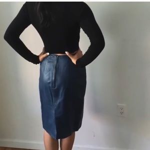 Leather skirt -like new CUTE