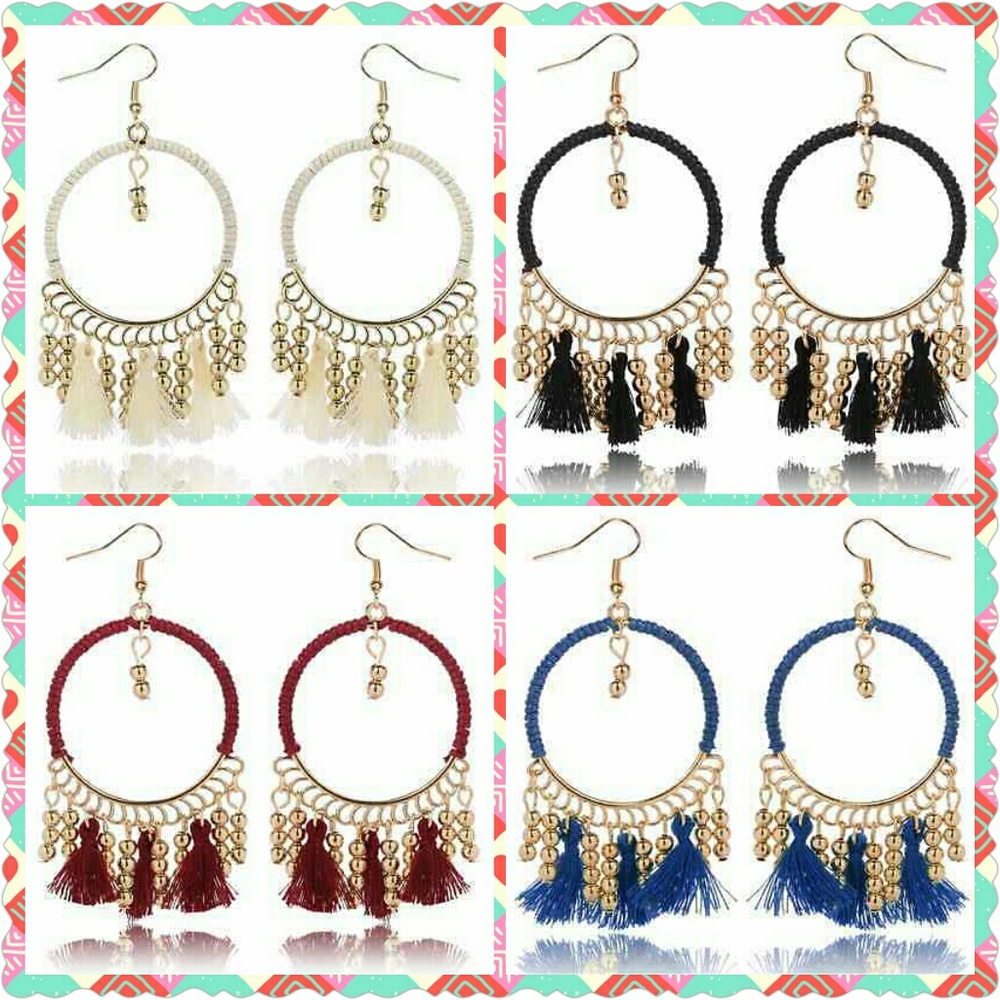 *SALE*NWT BOHO Gold and Variety of Colors Earrings