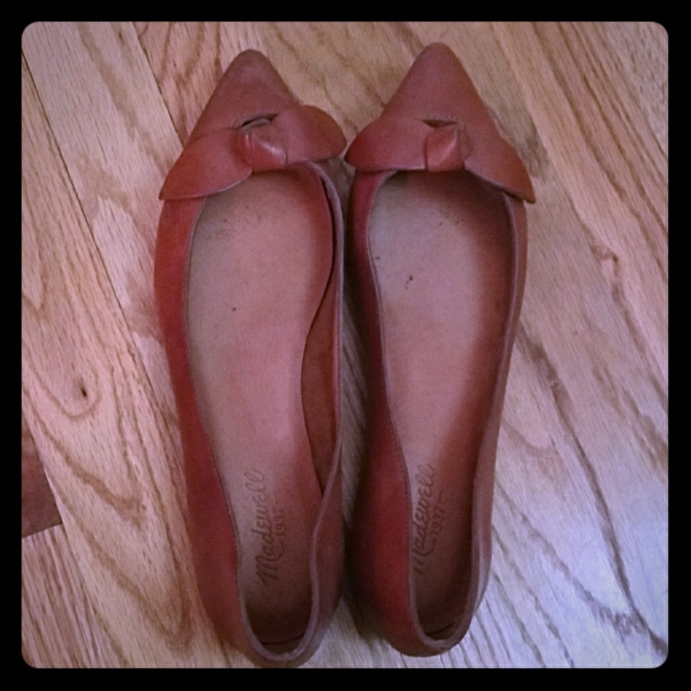 Leather Flats with bow
