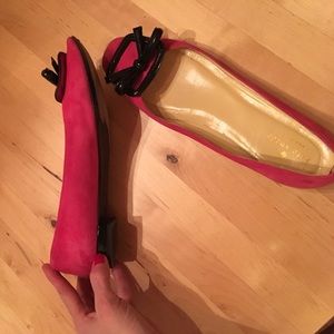 KATE SPADE Suede Flats with Bow 8