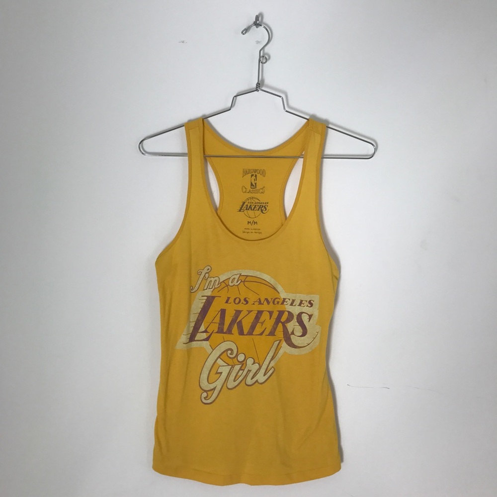 HARDWOOD CLASSICS LA LAKER GIRL TANK