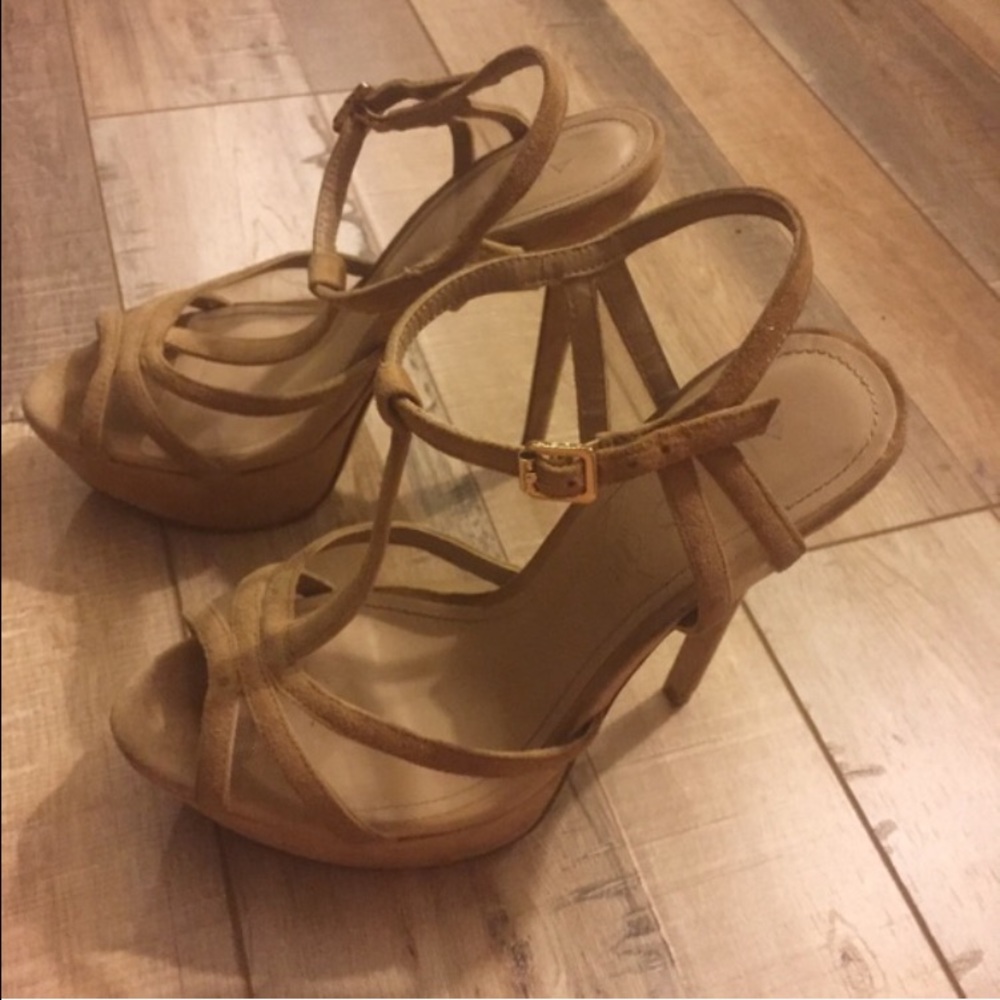 Tan Aldo heels