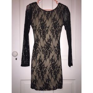 Black lace dress