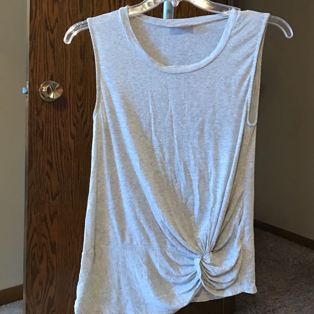 Light gray sleeveless top