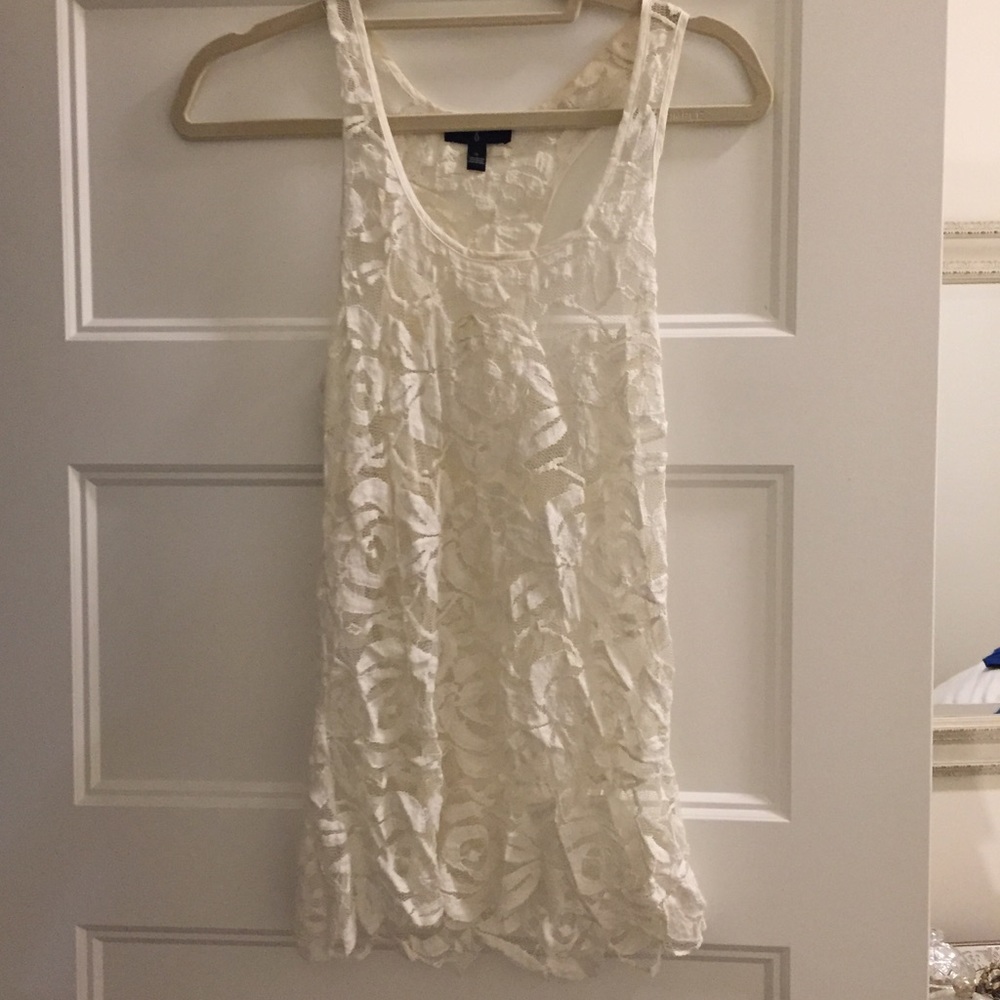Aqua Lace Top
