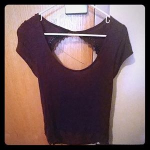 Open back shirt