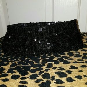 Black Sequined clutch