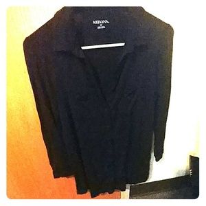 Cotton black button up