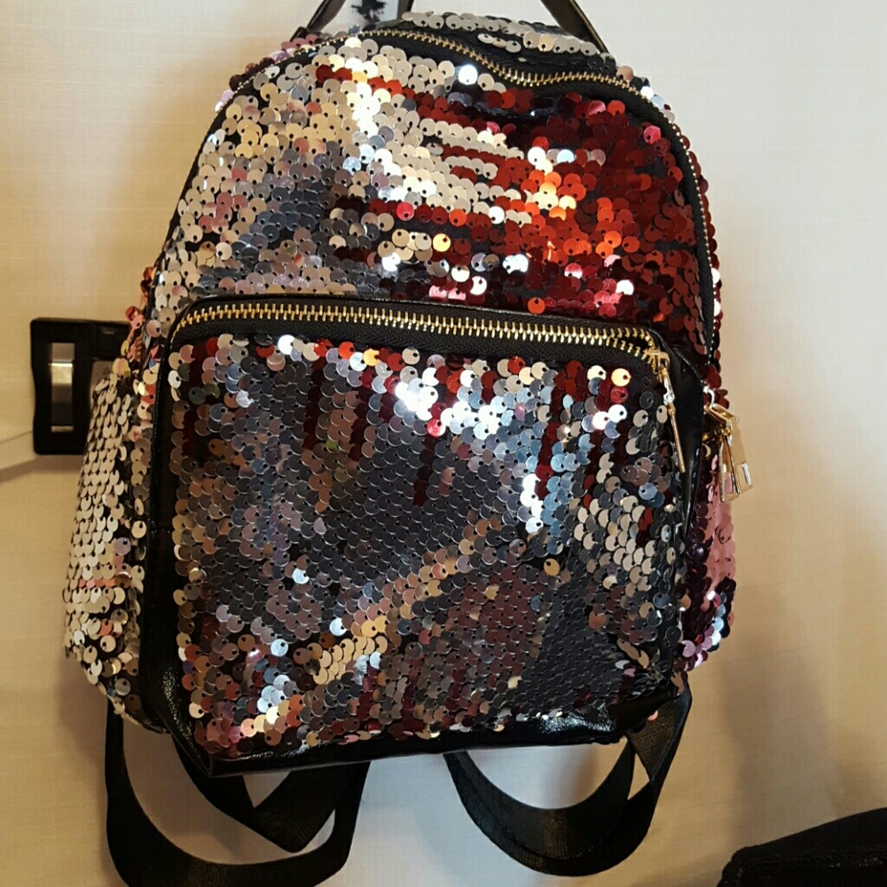 FINALNew Color available Mermaid Sequins Backpack - Picture 1 of 4