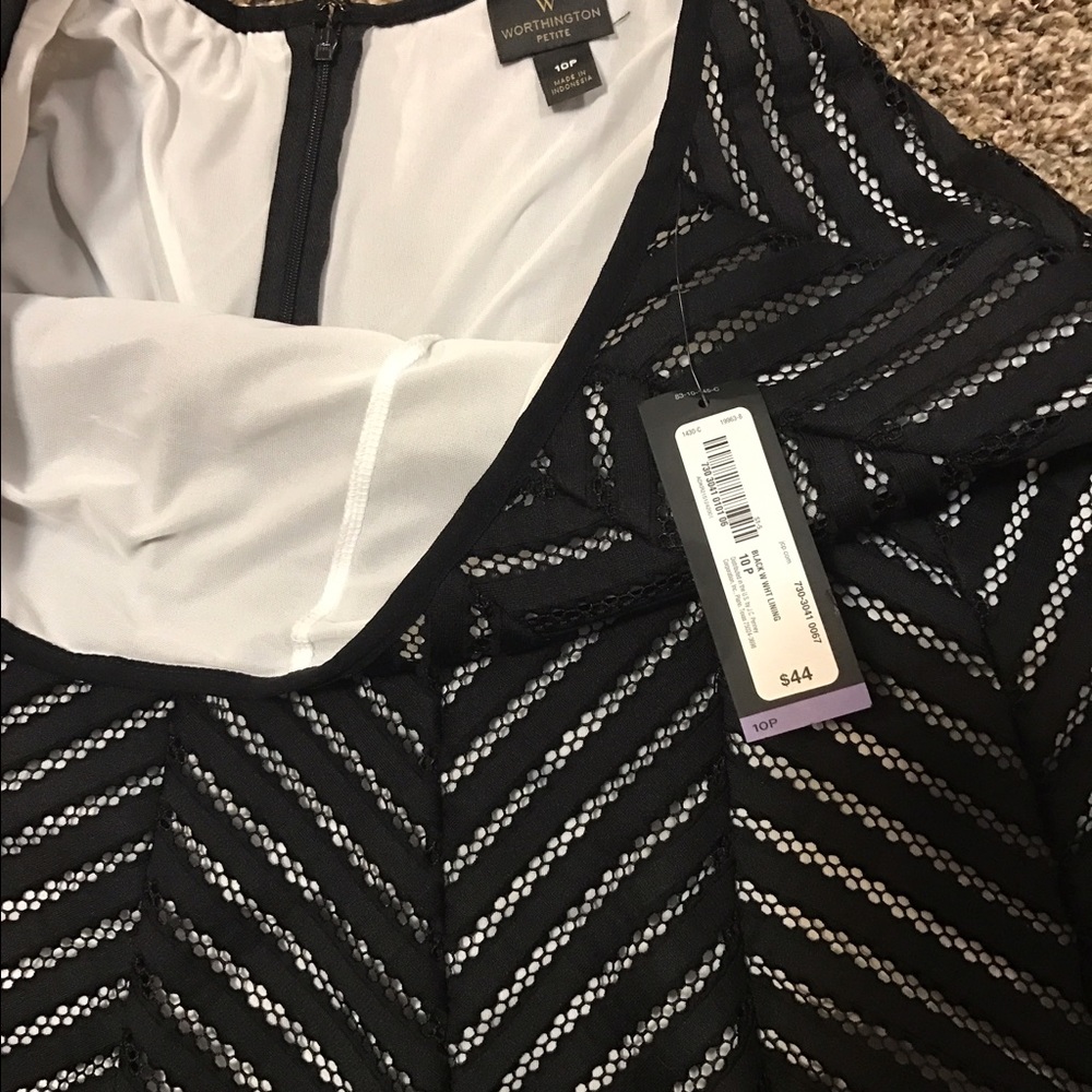Black and white skirt