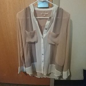 Sheer button up