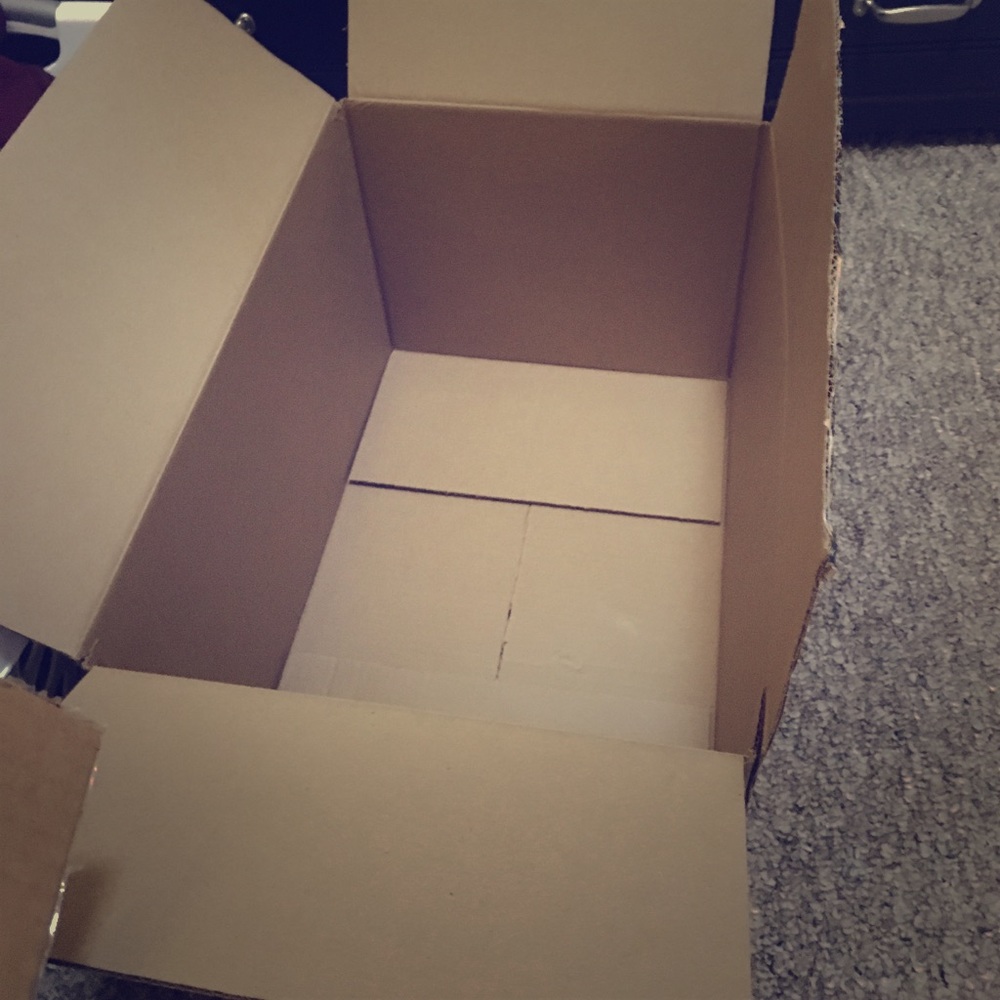 Box and I'm gonna fill it with random stufff