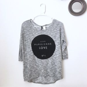 ❌ SOLD ❌ H&M divided 3/4 sleeve top
