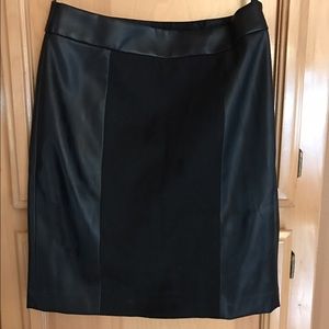 Banana Republic leather pencil skirt