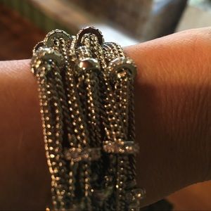 Silver Toggle Bracelet ABS Allen Schwartz NWT