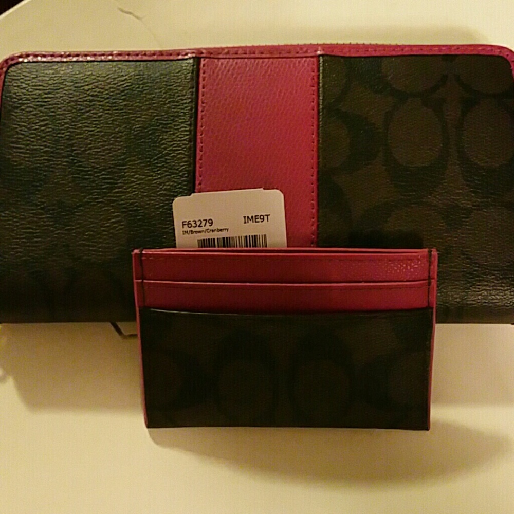 Coach wallet with credit card holder