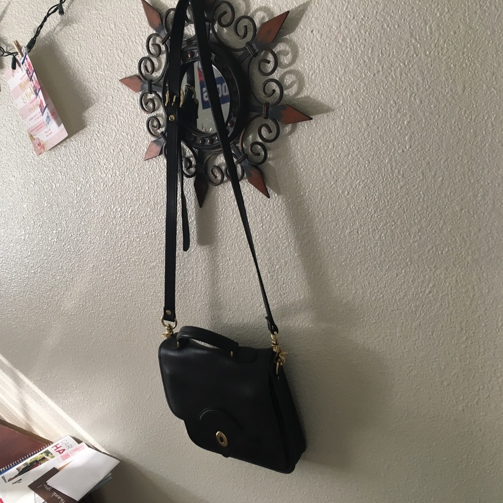 Vintage black coach purse