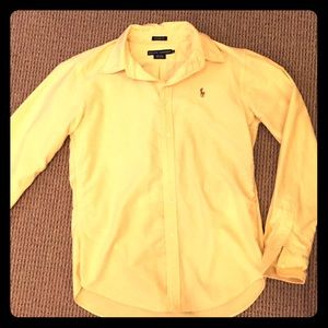 Yellow Ralph Lauren Classic Fit Button Down