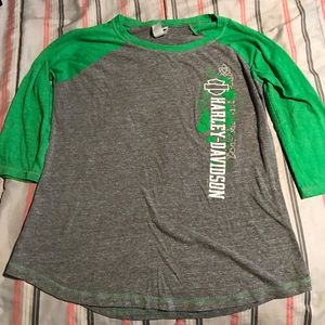 Women's Harley Davidson 3/4 sleeves