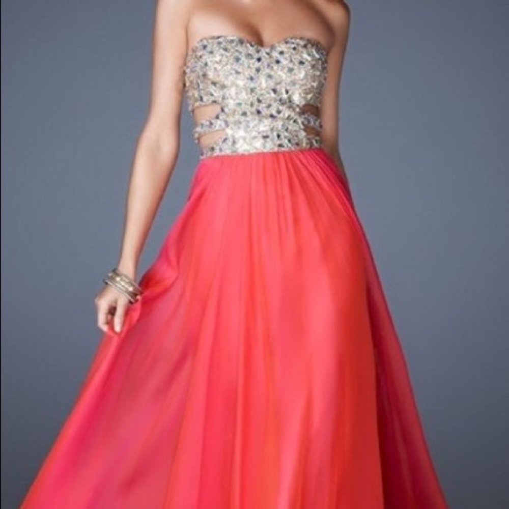Long Pink Prom Dress